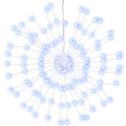 Vidaxl kerstverlichting vuurwerk 2 st 140 koudwitte led's 17 cm