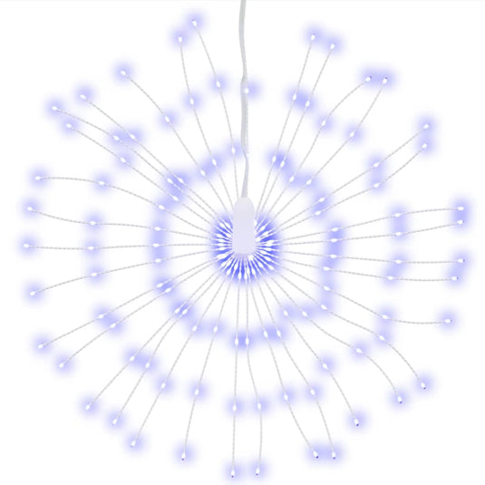 Vidaxl kerstverlichting vuurwerk 8 st 140 blauwe led's 17 cm