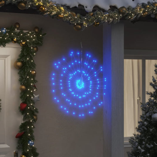 Vidaxl kerstverlichting vuurwerk 8 st 140 blauwe led's 17 cm