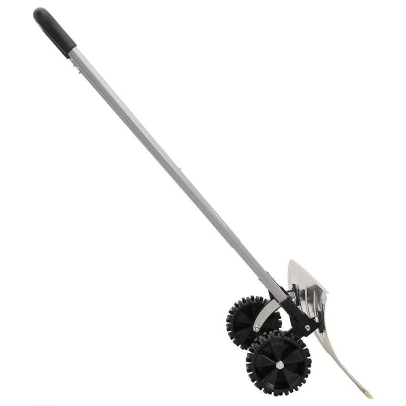 Load image into Gallery viewer, Vidaxl sneeuwschep met uitschuifbaar handvat 61 cm bladstaal zilver
