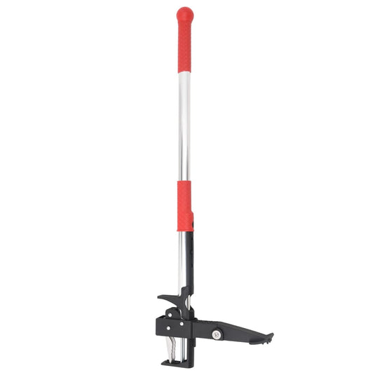 Vidaxl onkruidsteker 99,5 cm geanodiseerd aluminium rood en zilver