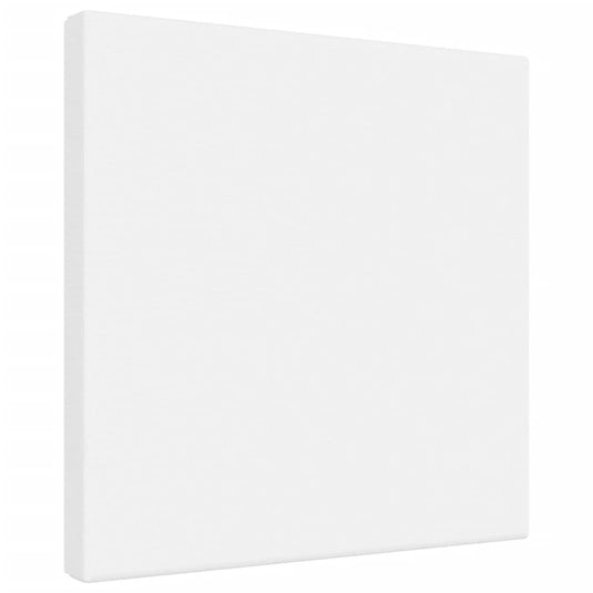 VidaXL Canvasdoeken 12 st stof en massief grenenhout wit