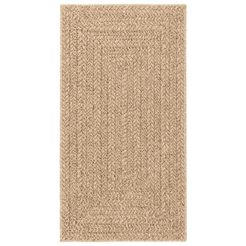 Load image into Gallery viewer, Vidaxl vloerkleed zizur binnen en buiten 80x150 cm jute look
