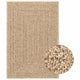 Vidaxl vloerkleed zizur binnen en buiten 140x200 cm jute look