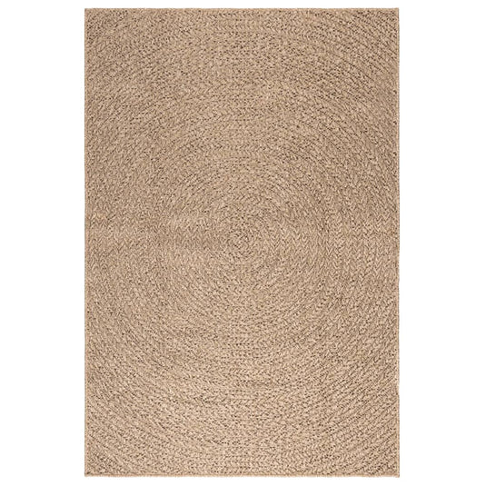 Vidaxl vloerkleed zizur binnen en buiten 120x170 cm jute look
