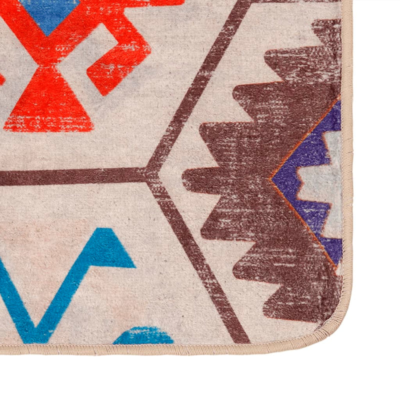 Load image into Gallery viewer, Vidaxl vloerkleed wasbaar anti-slip 160x230 cm meerkleurig
