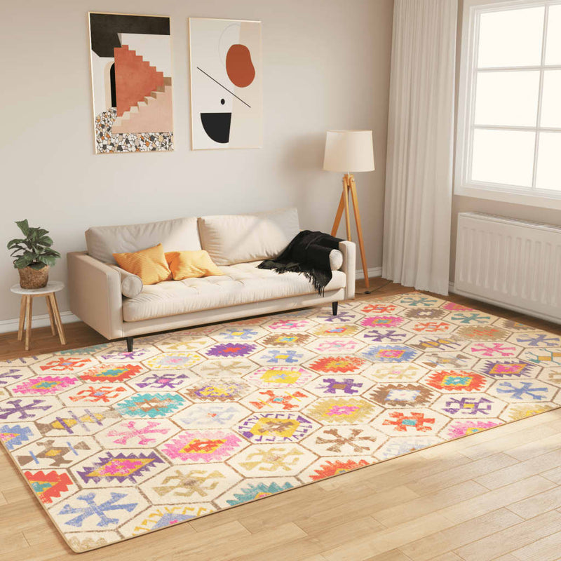 Afbeelding laden in galerijviewer, Vidaxl vloerkleed wasbaar anti-slip 190x300 cm meerkleurig

