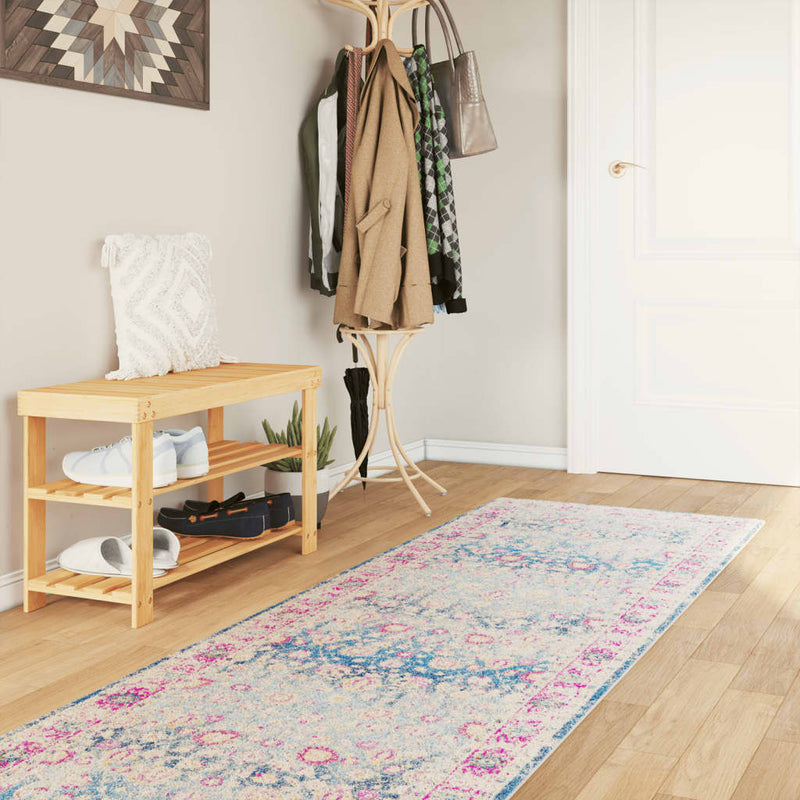 Load image into Gallery viewer, Vidaxl vloerkleed wasbaar anti-slip 80x300 cm meerkleurig
