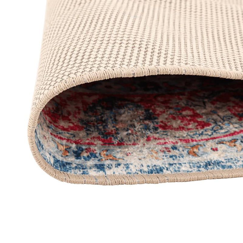 Load image into Gallery viewer, Vidaxl vloerkleed wasbaar anti-slip ø 120 cm meerkleurig
