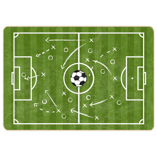 Vidaxl kindervloerkleed voetbalveld wasbaar antislip 160x230 cm groen