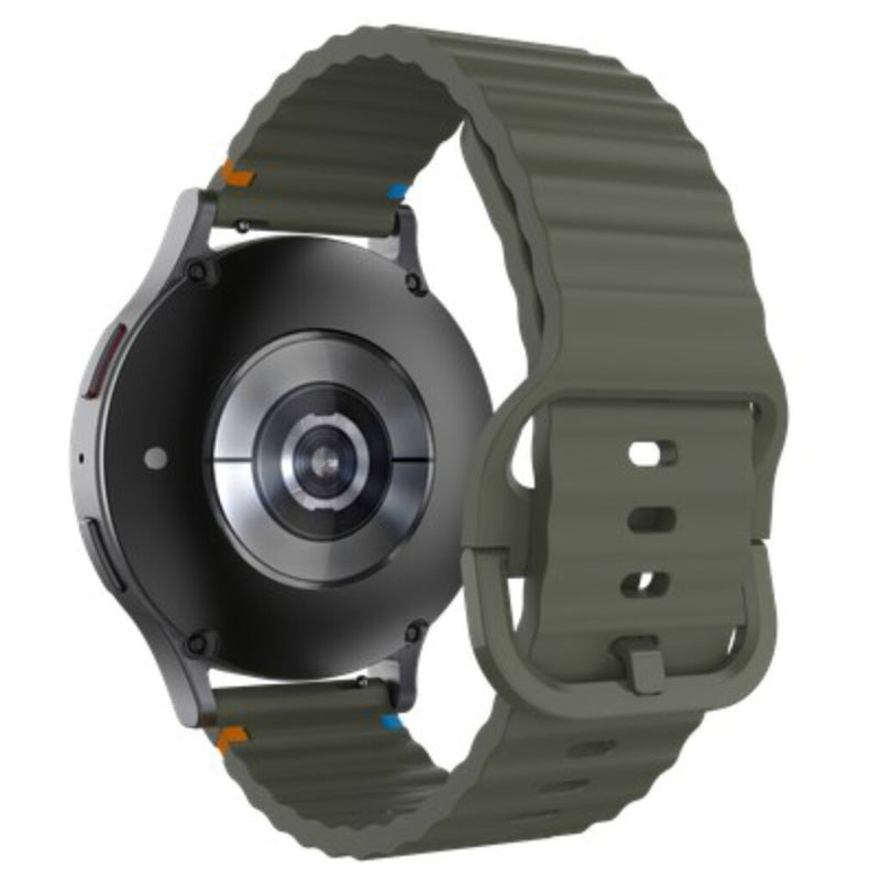 Laden Sie das Bild in Galerie -Viewer, Justincase activeflex strap voor samsung galaxy watch 20mm khaki
