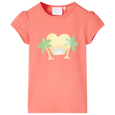Vidaxl kindershirt 92 koraalkleurig