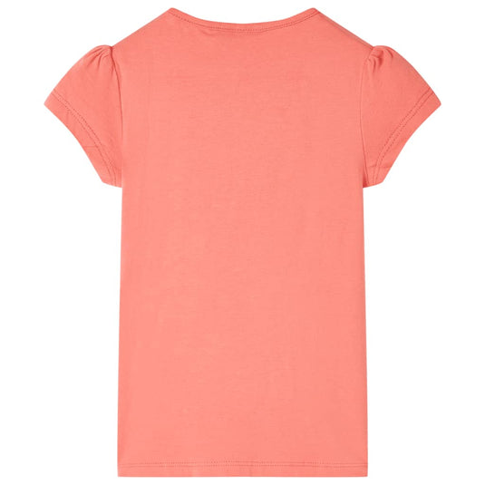 Vidaxl kindershirt 116 koraalkleurig