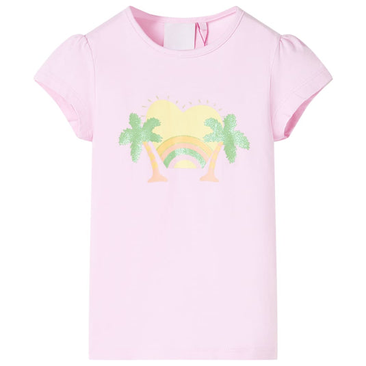 VidaXL Kindershirt 92 lichtroze