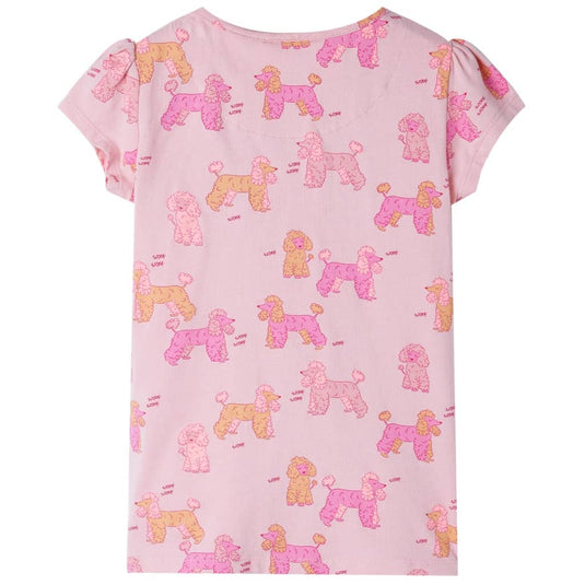 Vidaxl kinderpyjama met korte mouwen 92 lichtroze