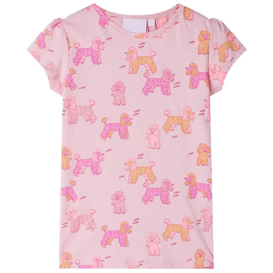 Vidaxl kinderpyjama met korte mouwen 128 lichtroze