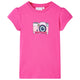 VidaXL Kindershirt 104 donkerroze