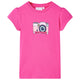 VidaXL Kindershirt 116 donkerroze