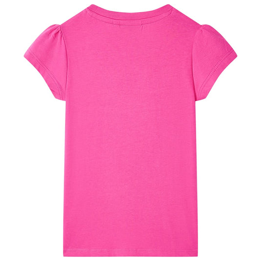 VidaXL Kindershirt 128 donkerroze