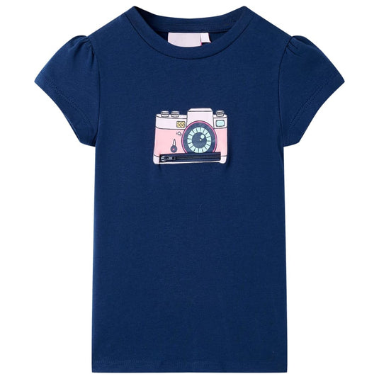 Vidaxl kindershirt 116 marineblauw