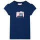 VidaXL Kindershirt 128 marineblauw