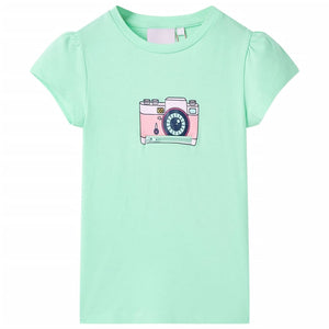 Vidaxl kindershirt 116 felgroen