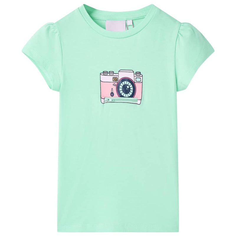 Load image into Gallery viewer, VidaXL Kindershirt 128 felgroen
