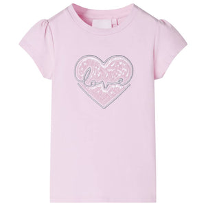 Vidaxl kindershirt 104 lichtroze