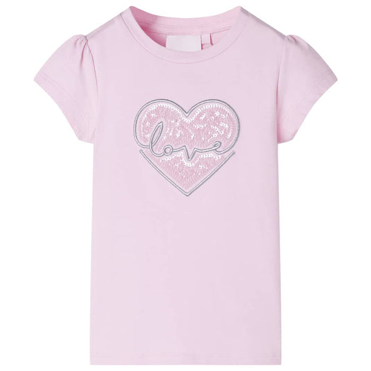 Vidaxl kindershirt 128 lichtroze