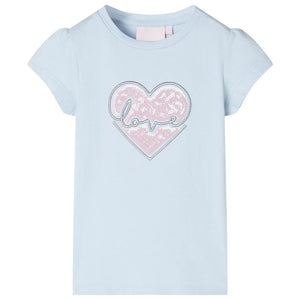 VidaXL Kindershirt 104 lichtblauw