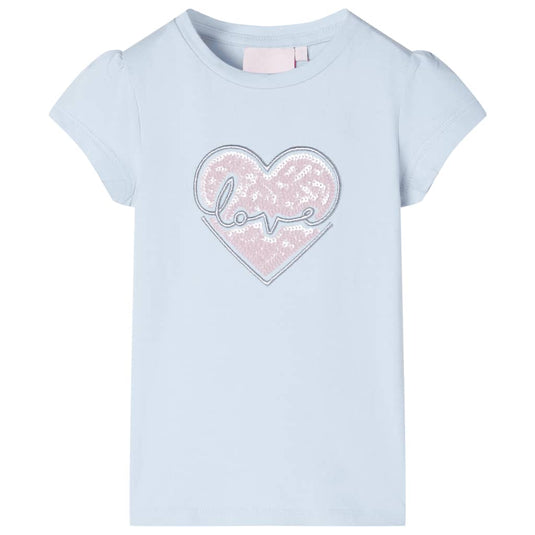 VidaXL Kindershirt 140 lichtblauw