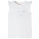 Vidaxl kindershirt met mouwen met ruches 140 wit