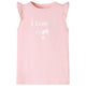 Vidaxl kindershirt met ruches aan de mouwen 104 lichtroze