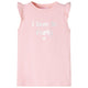 Vidaxl kindershirt met ruches aan de mouwen 116 lichtroze