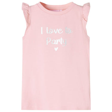 Vidaxl kindershirt met ruches aan de mouwen 116 lichtroze
