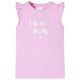 Vidaxl kindershirt met ruches aan de mouwen 104 lila