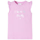 Vidaxl kindershirt met ruches aan de mouwen 116 lila