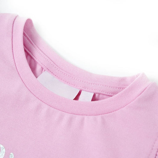 Vidaxl kindershirt met ruches aan de mouwen 116 lila