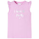 Vidaxl kindershirt met ruches aan de mouwen 128 lila