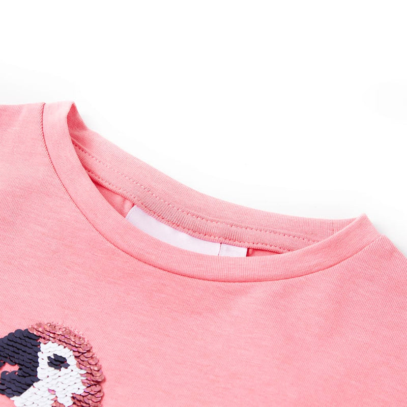 ギャラリービューアに画像をロードする, Vidaxl kindershirt 140 fluorescerend roze
