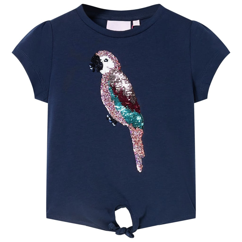 Afbeelding laden in galerijviewer, Vidaxl kindershirt 128 marineblauw
