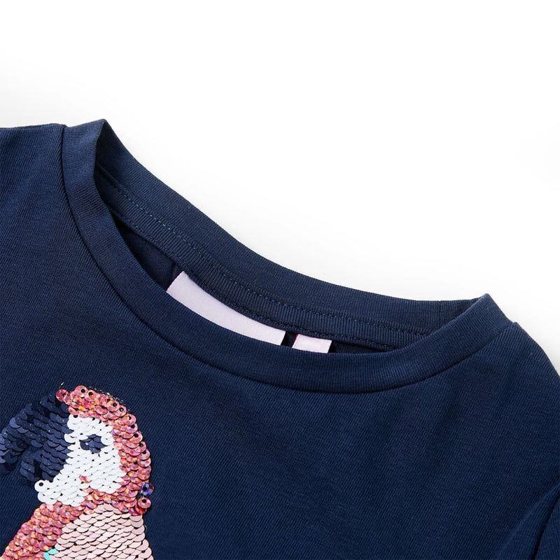Afbeelding laden in galerijviewer, Vidaxl kindershirt 128 marineblauw

