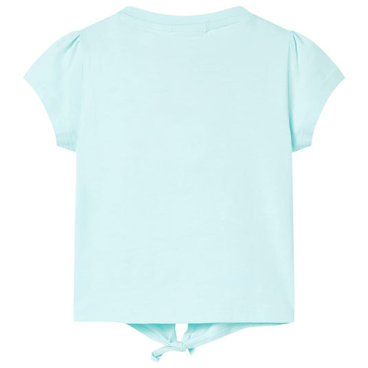 VidaXL Kindershirt 92 lichtzeeblauw
