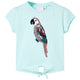 VidaXL Kindershirt 104 lichtzeeblauw