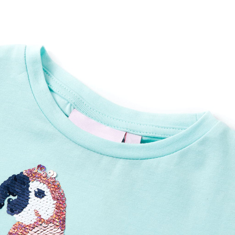 Chargez l'image dans la visionneuse de la galerie, Vidaxl kindershirt 128 lichtzeeblauw
