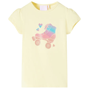 Vidaxl kindershirt 92 zachtgeel