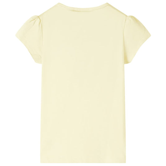 Vidaxl kindershirt 116 zachtgeel