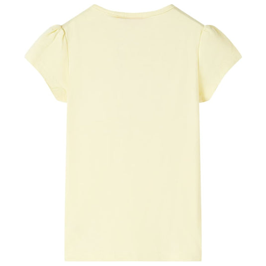 Vidaxl kindershirt 128 zachtgeel