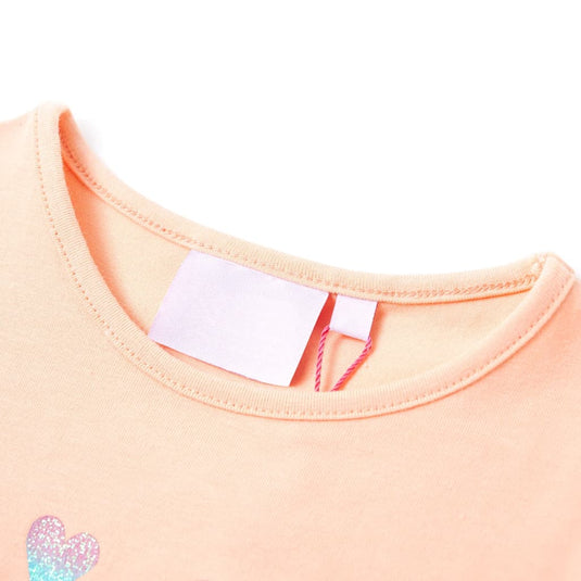 VidaXL Kindershirt 92 lichtoranje