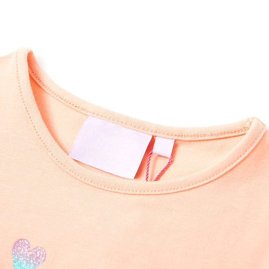 Vidaxl kindershirt 104 lichtoranje